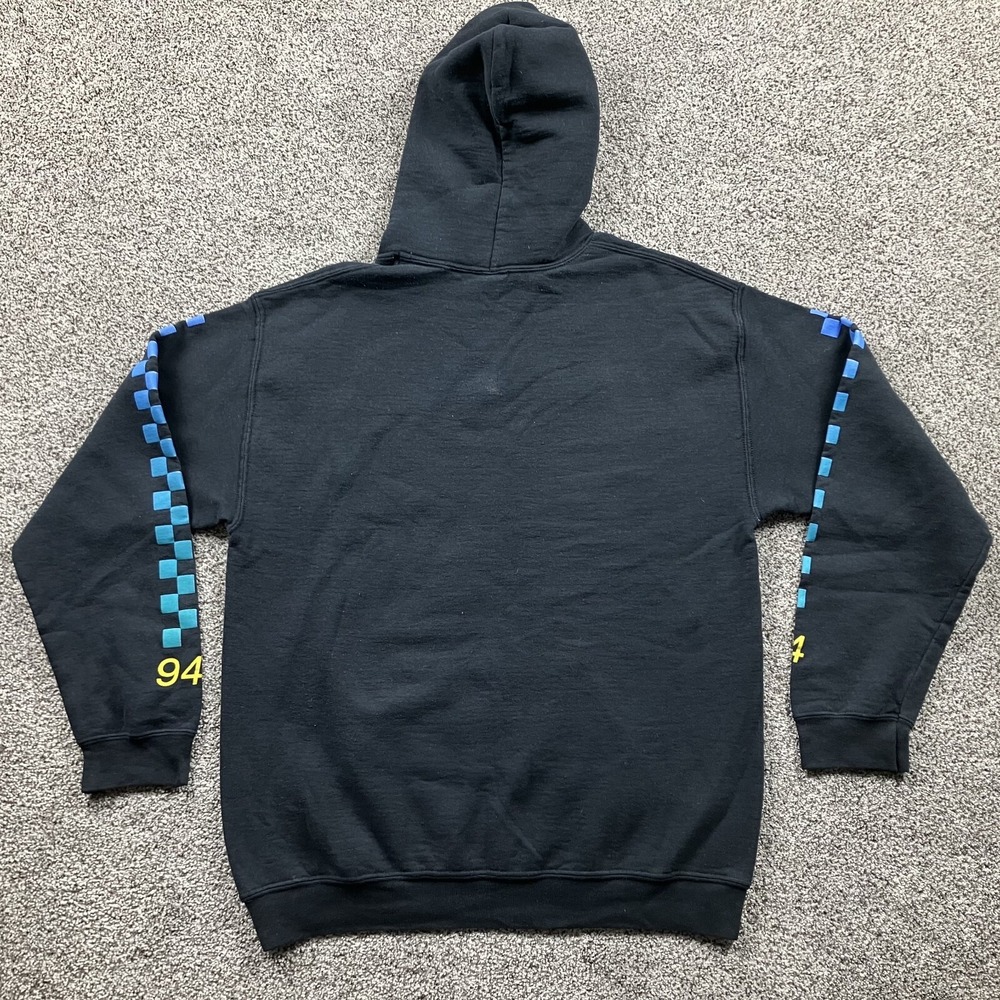 Playstation Sweatshirt Adult Medium Black Japan Logo Hoodie Fleece Pullover Mens - Picture 8 of 9